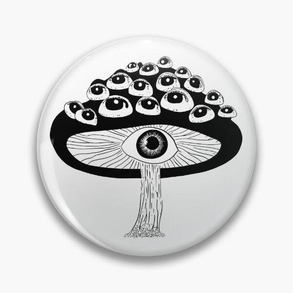 Item preview, Mushroom evil eye designed and sold by veevain.