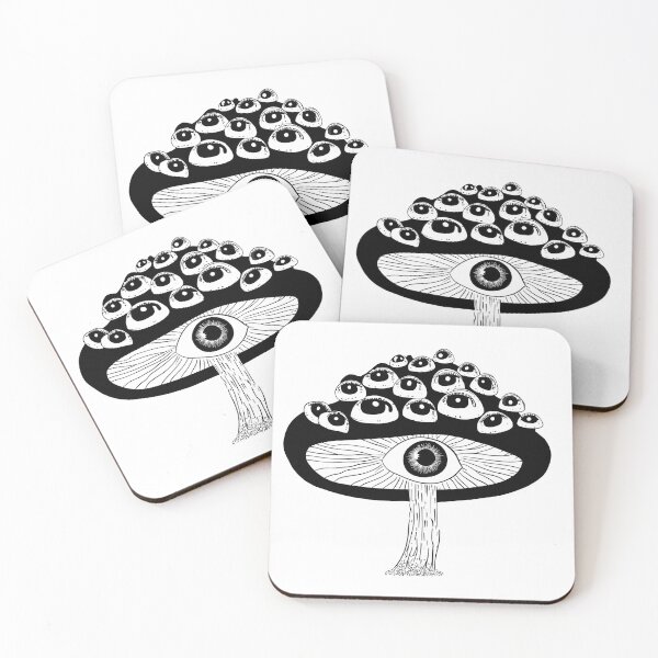 Item preview, Mushroom evil eye designed and sold by veevain.