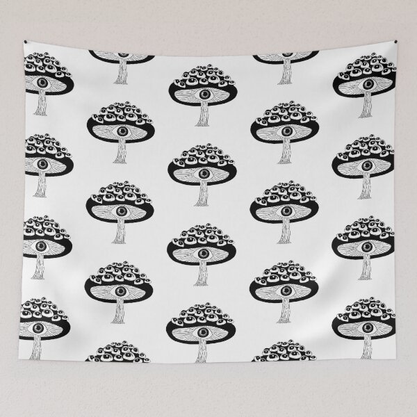 Item preview, Mushroom evil eye designed and sold by veevain.