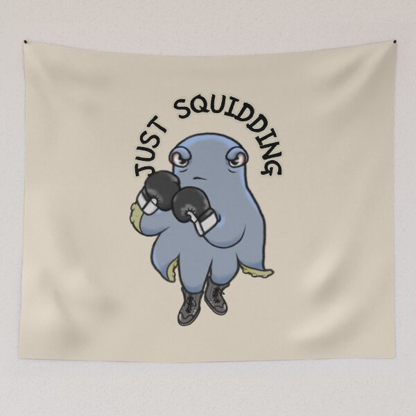 Item preview, Funny Boxing Squid - Just Squidding designed and sold by ViewerEqualsPhoton.