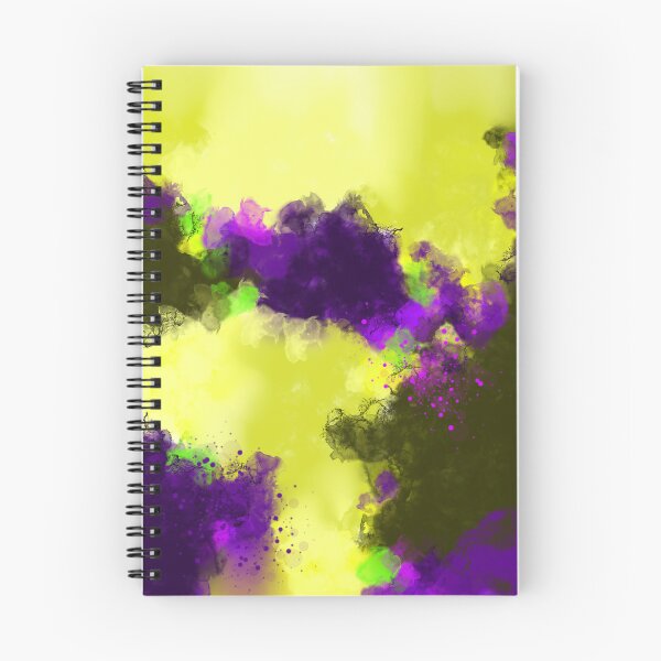 Item preview, Reaching Out - Yellow Purple Abstract Art Painting designed and sold by Joey Santiago.