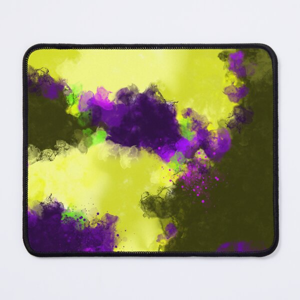 Item preview, Reaching Out - Yellow Purple Abstract Art Painting designed and sold by Joey Santiago.