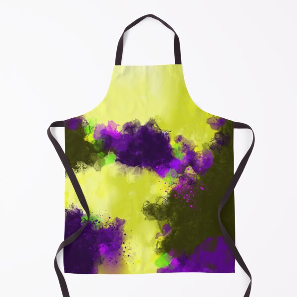 Item preview, Reaching Out - Yellow Purple Abstract Art Painting designed and sold by Joey Santiago.