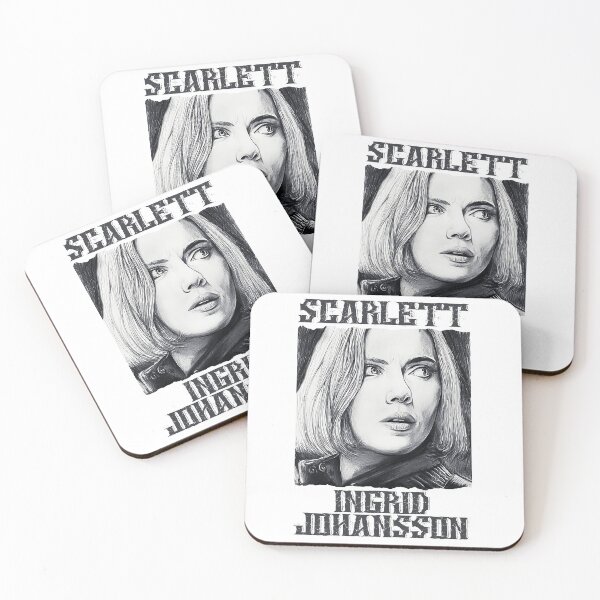 Item preview, scarlett ingrid johansson hand drawing graphic design and illustration by ironpalette designed and sold by ironpalette.