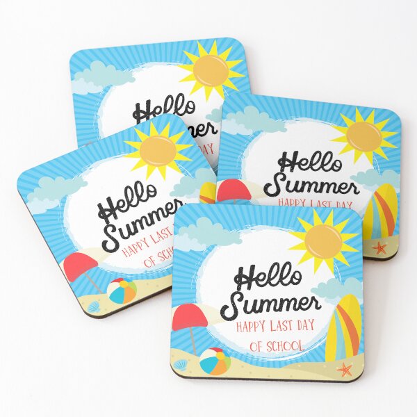 Item preview,  happy last day of school  hello summer teacher student designed and sold by kalidfashUSA.