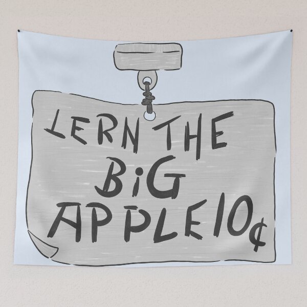 Item preview, Lern the big Apple b+w designed and sold by ht.