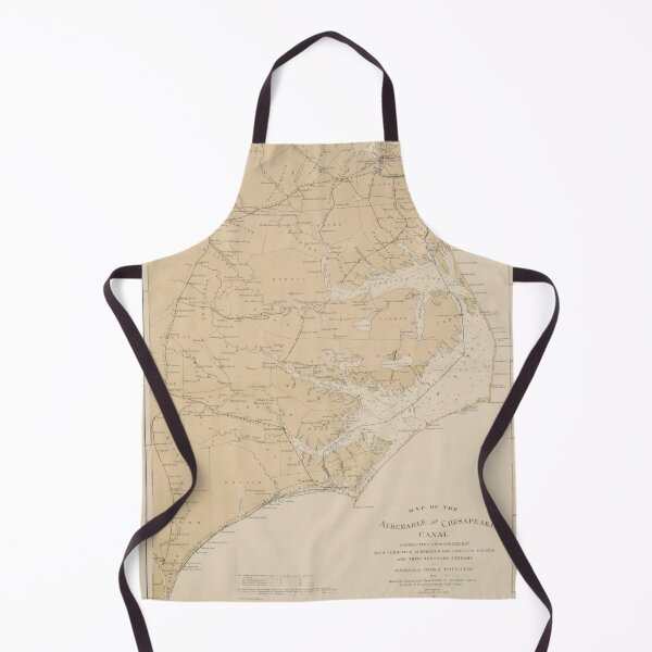 Item preview, Vintage Outer Banks NC Map (1897) Old North Carolina Coast Atlas designed and sold by BravuraMedia.