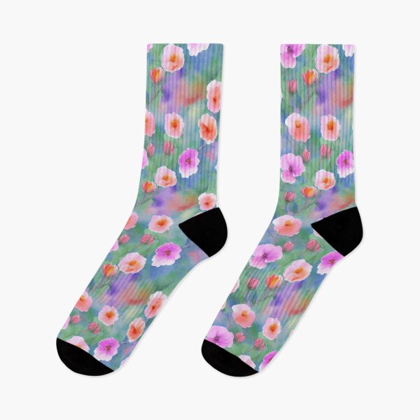 Item preview, Serene Blooms: Exquisite Watercolor Floral Pattern for Art Enthusiasts designed and sold by CelTopSkinz.
