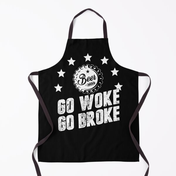 Item preview, Go Woke Go Broke Funny Beer Design designed and sold by trendyzcom.