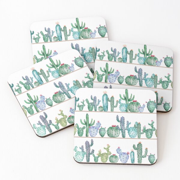 Item preview, Cacti in a Shelf - Watercolor Seamless Pattern Design designed and sold by Chigurena.