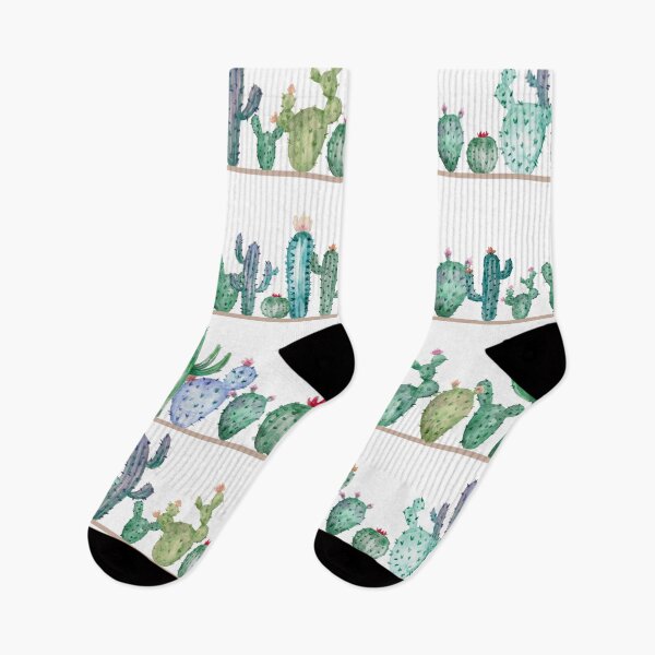Item preview, Cacti in a Shelf - Watercolor Seamless Pattern Design designed and sold by Chigurena.