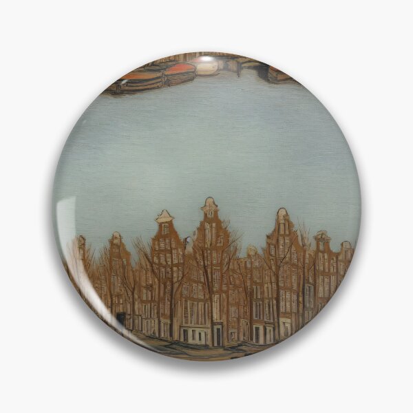 Item preview, Amsterdam canal city skyline designed and sold by artbyvourneen.