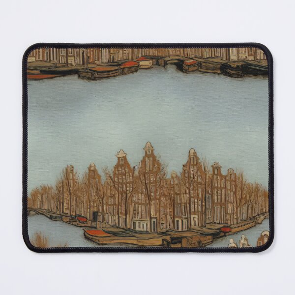 Item preview, Amsterdam canal city skyline designed and sold by artbyvourneen.