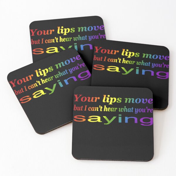 Item preview, Comfortably numb lips move pink Floyd lyrics lettering designed and sold by SoulTrekking.