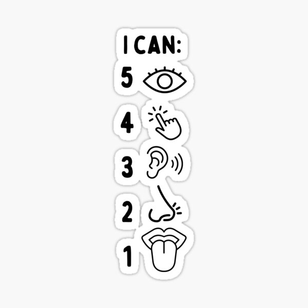 Item preview, Anxiety coping skills sticker! designed and sold by gkwhis.