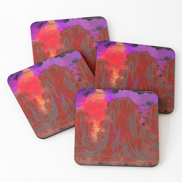 Item preview, Desert mountain sunset designed and sold by 1Jeff.