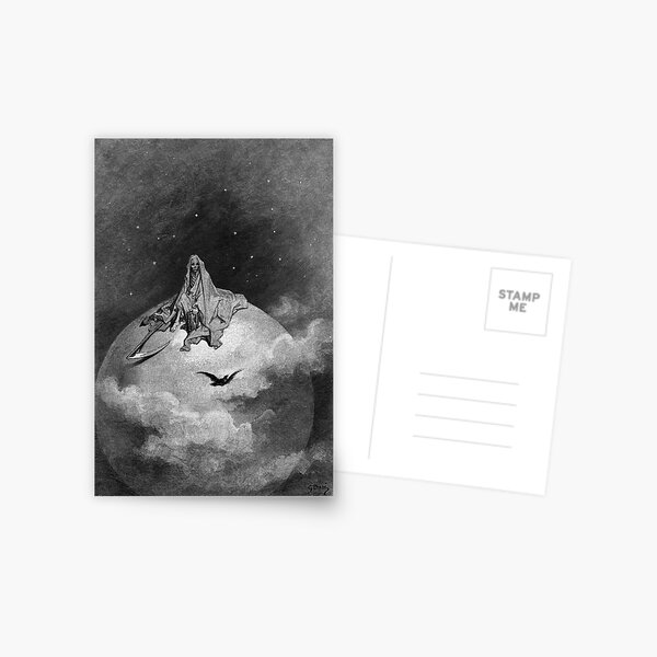 Item preview, Death and the Moon - The Raven - Gustave Dore designed and sold by forgottenbeauty.
