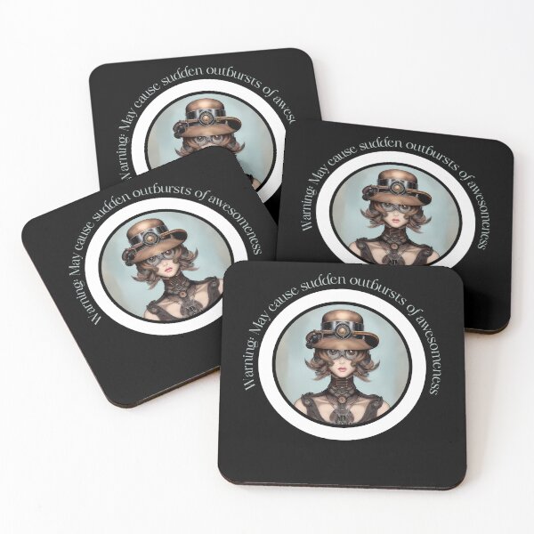 Item preview, Steampunk Girl - Warning: May cause sudden outbursts of awesomeness designed and sold by Mechanical-Artt.