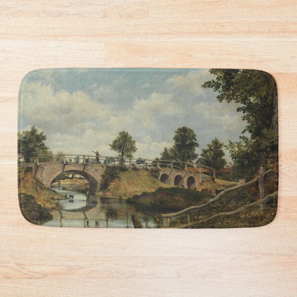 Item preview, An Old Bridge at Hendon, Middlesex | Frederick Waters Watts | 1828 England Landscape Art designed and sold by CJET.