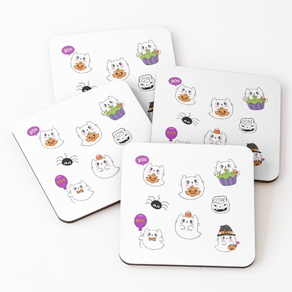 Item preview, Halloween Cute Ghost Cat (Pack of 6) designed and sold by OFMdesigns.