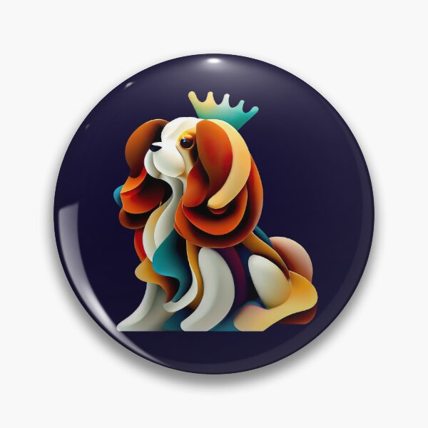 Item preview, Abstract Cavalier King: Vibrant and Coloreful Energy designed and sold by Woof-n-Wear.