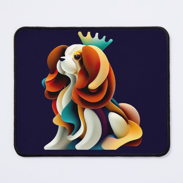 Item preview, Abstract Cavalier King: Vibrant and Coloreful Energy designed and sold by Woof-n-Wear.