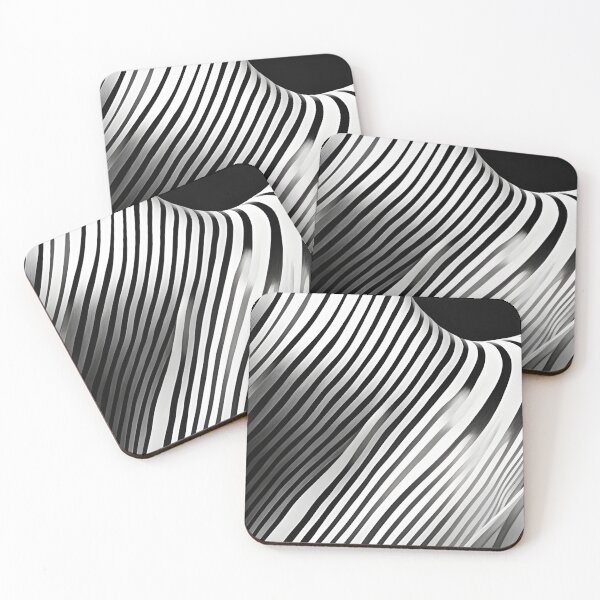 Item preview, Monochrome Elegance: White Strokes on a Black Canvas designed and sold by PeToCreative.