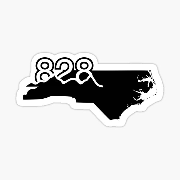 Item preview, 828 Western North Carolina Black designed and sold by carolinaphile.