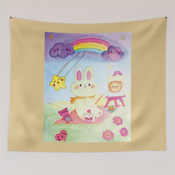 Item preview, Kawaii Painter Bunny designed and sold by PaulinaGuerrero.