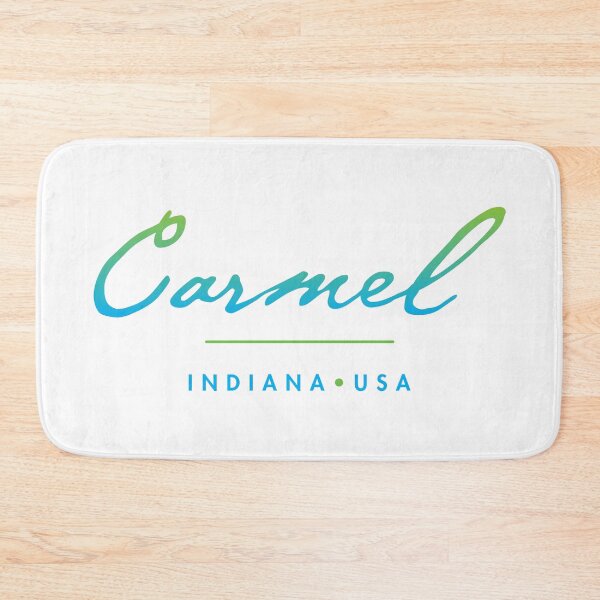 Item preview, Carmel Indiana Typographic Design designed and sold by Futurebeachbum.