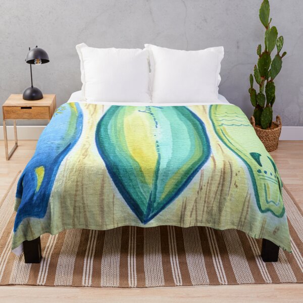 Item preview, Surfboard Watercolor in Blues and Greens designed and sold by PrissDodrill-86.