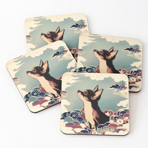 Item preview, Peaceful melancholy: Chihuahua in Dreamlike Skies - Anime dogs designed and sold by Woof-n-Wear.
