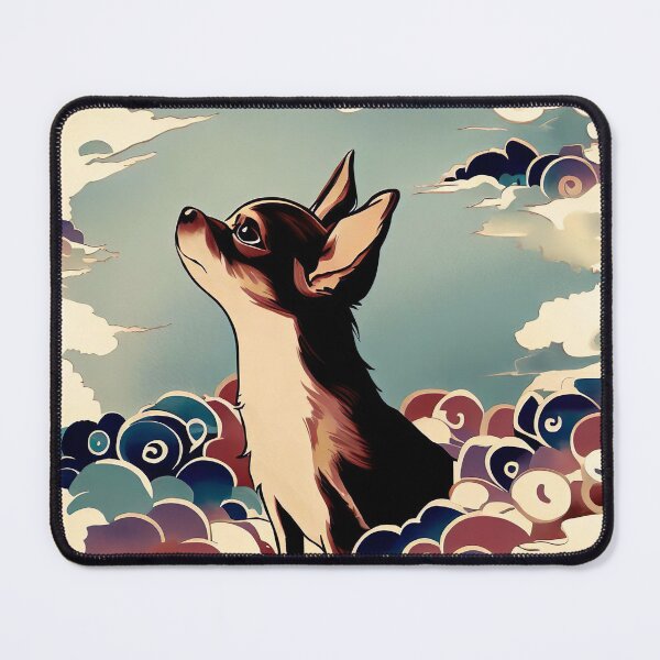 Item preview, Peaceful melancholy: Chihuahua in Dreamlike Skies - Anime dogs designed and sold by Woof-n-Wear.