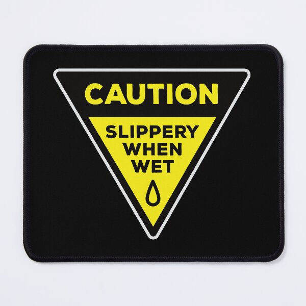 Item preview, Inverted Yellow Triangle Street Sign - Caution Slippery when Wet designed and sold by Rhu Creations.