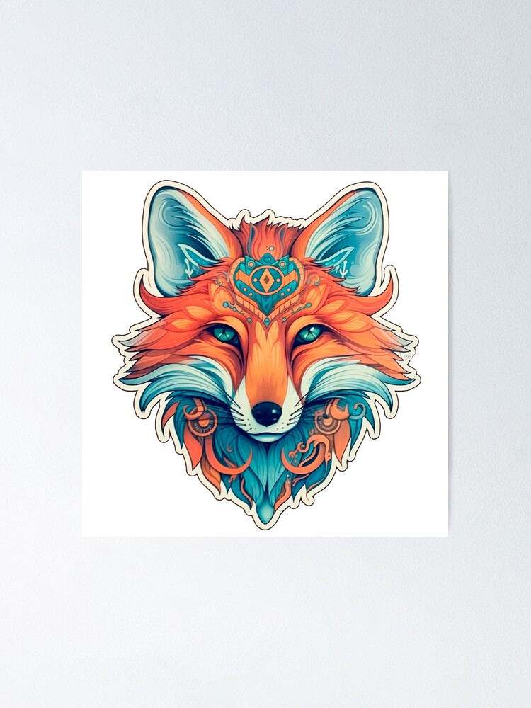 fox stickers Poster by Nirck25