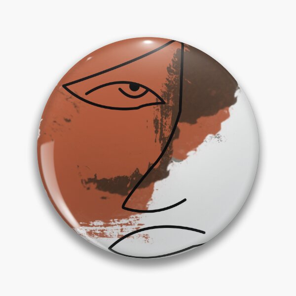 Item preview, Single Line Art Minimalist Terracotta woman face  designed and sold by Doooriginals.