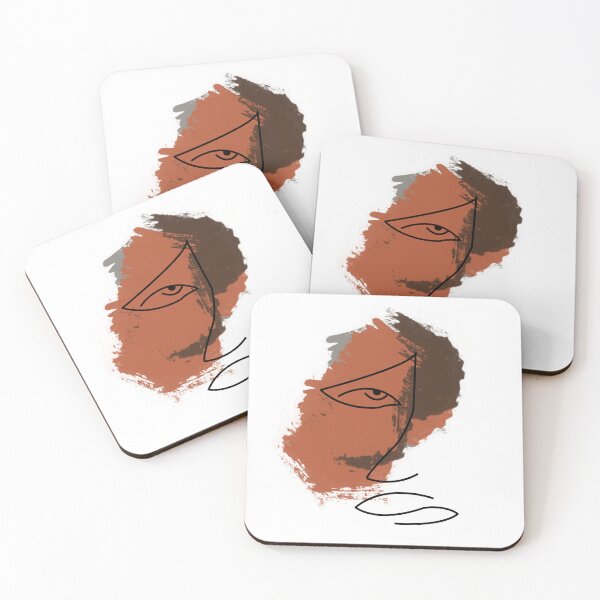 Item preview, Single Line Art Minimalist Terracotta woman face  designed and sold by Doooriginals.