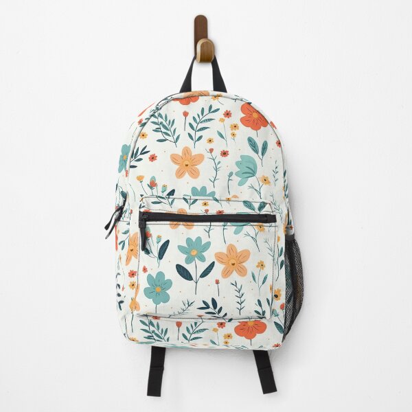 Item preview, Vintage gouache flower pattern designed and sold by BVDigitalArt.