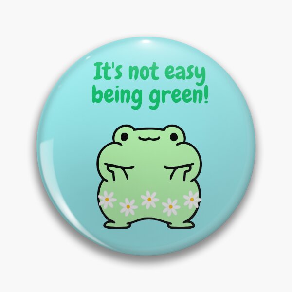 Item preview, It's Not Easy Being Green - Frog Saying designed and sold by eliana01019.