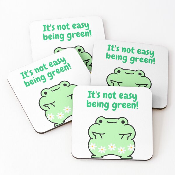 Item preview, It's Not Easy Being Green - Frog Saying designed and sold by eliana01019.