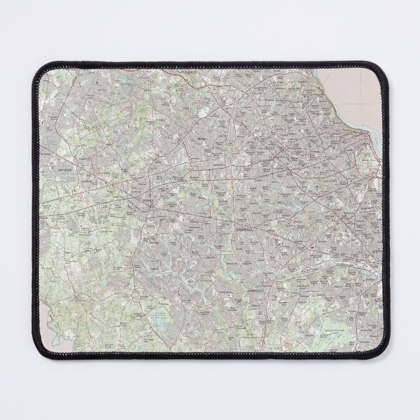 Item preview, Fairfax VA Map (1982) Northern Virginia Regional Atlas designed and sold by BravuraMedia.