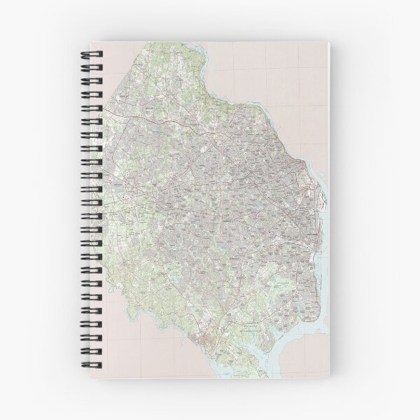 Artikelvorschau, Fairfax VA-Karte (1982) Nord-Virginia-Regionalatlas entworfen und verkauft von BravuraMedia.