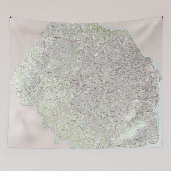 Item preview, Fairfax VA Map (1982) Northern Virginia Regional Atlas designed and sold by BravuraMedia.