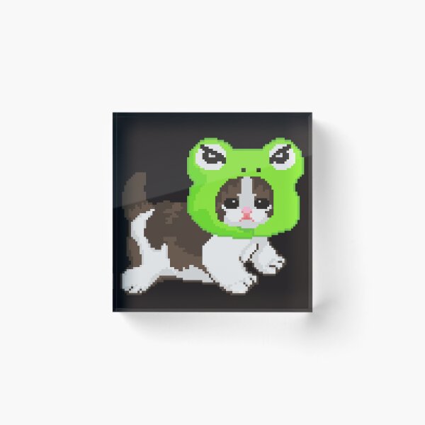 Item preview, Frog Kitten Cute Bebby Meme designed and sold by MeowzerBowzer.