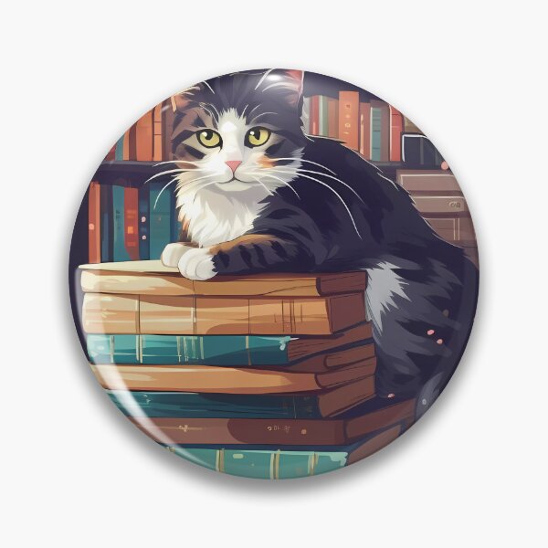Item preview, Library kitty designed and sold by SweetWhiskers.