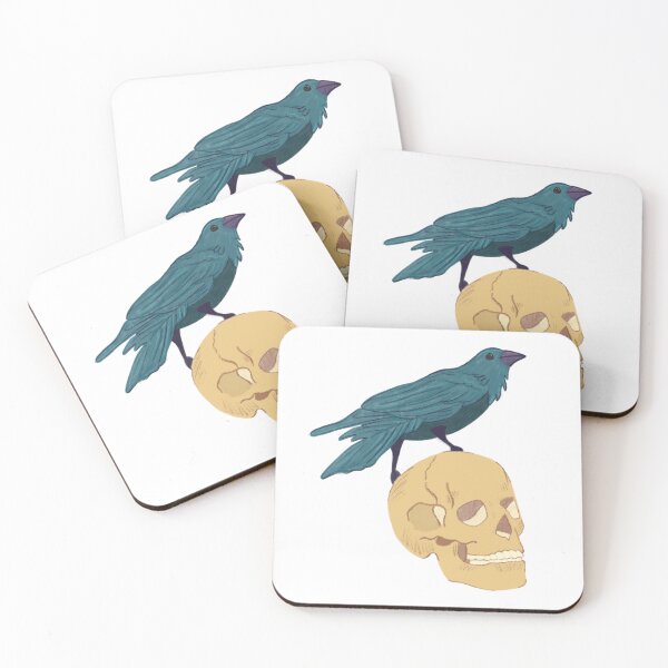 Item preview, Raven on Skull designed and sold by TheKrazyHippie.