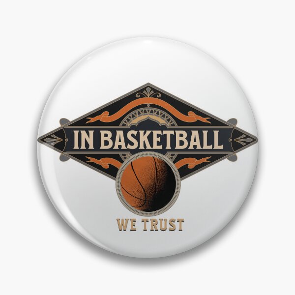 Item preview, IN BASKETBALL WE TRUST motivational basketball quote t-shirt and poster designed and sold by LongVibes.