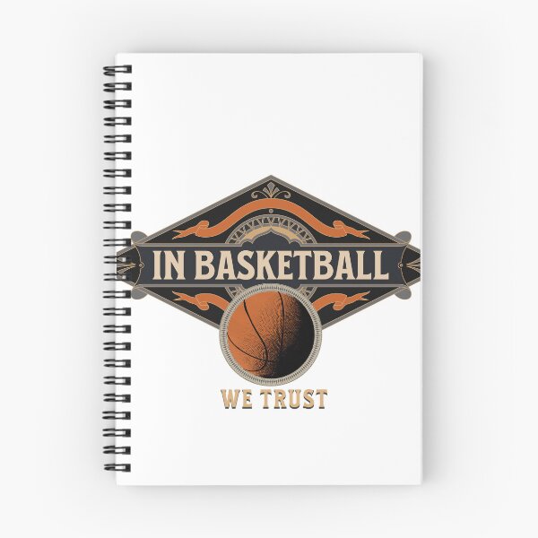 Item preview, IN BASKETBALL WE TRUST motivational basketball quote t-shirt and poster designed and sold by LongVibes.