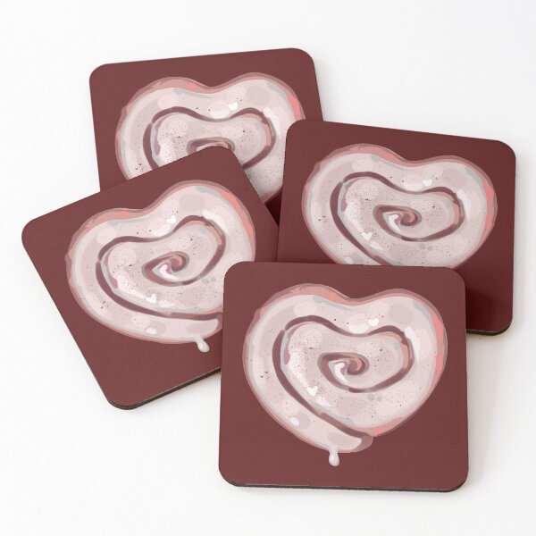 Item preview, Heart Shaped Cinnamon Roll designed and sold by FlashpointComic.