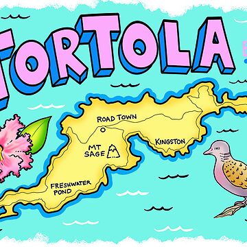 Artwork thumbnail, Tortola BVI by Wildharegrafix